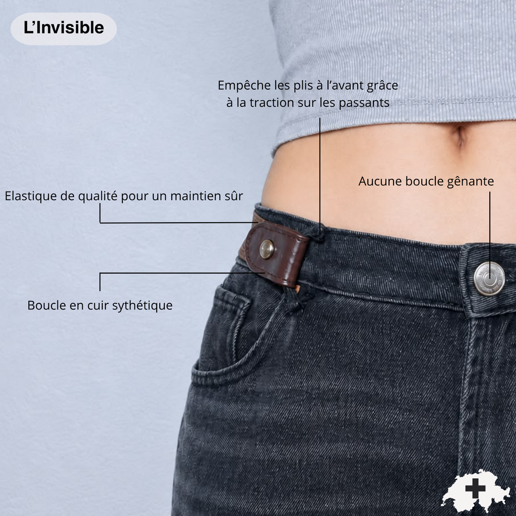L’Invisible – Ceinture sans boucle ajustable
