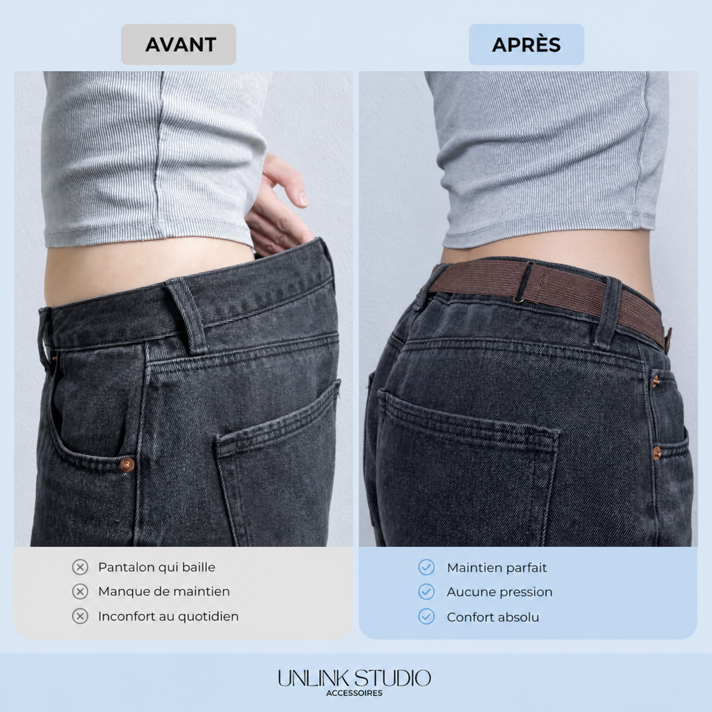 L’Invisible – Ceinture sans boucle ajustable