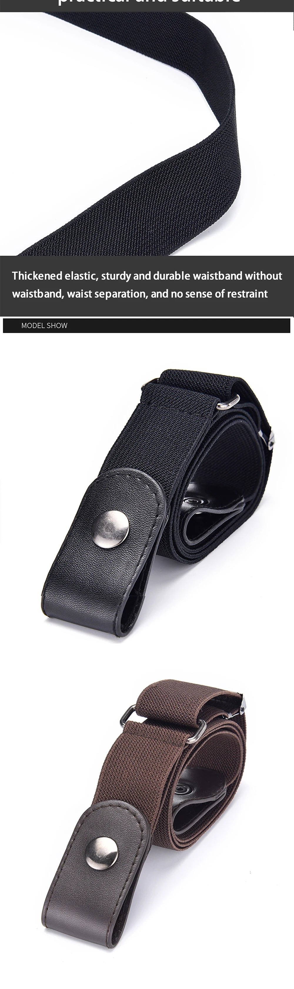 L’Invisible – Ceinture sans boucle ajustable